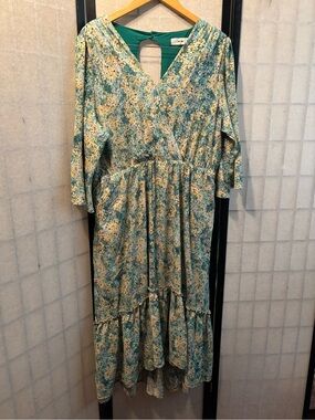 JOLIE MOI Geelan Tiered Hem Dress, with Pockets
